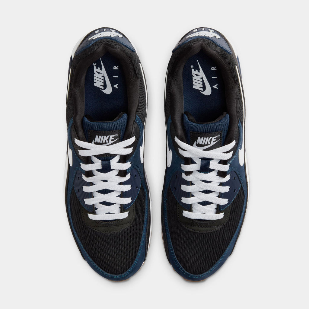 Air Max 90 Mens Running Shoes (Midnight Navy/Gum)