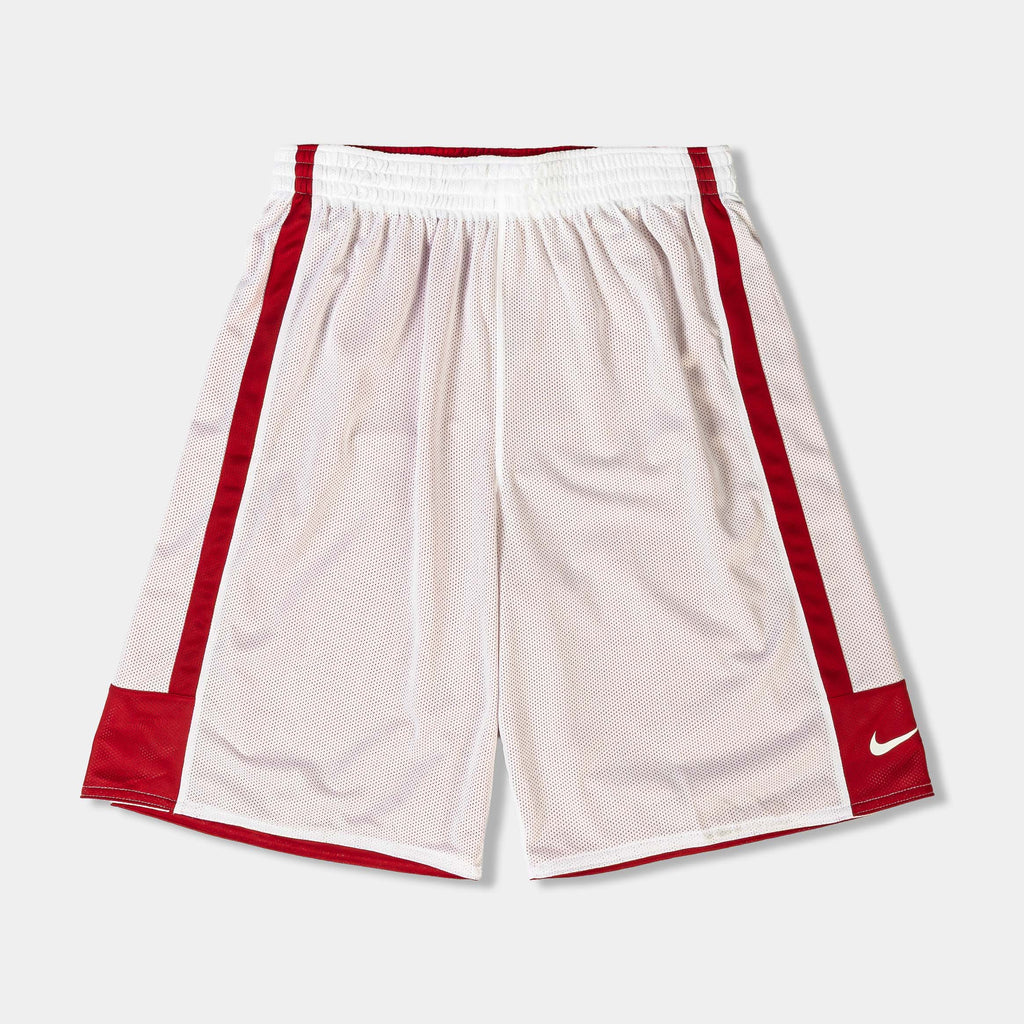Reversible Dri Fit Basketball Mens Shorts (White/Red)