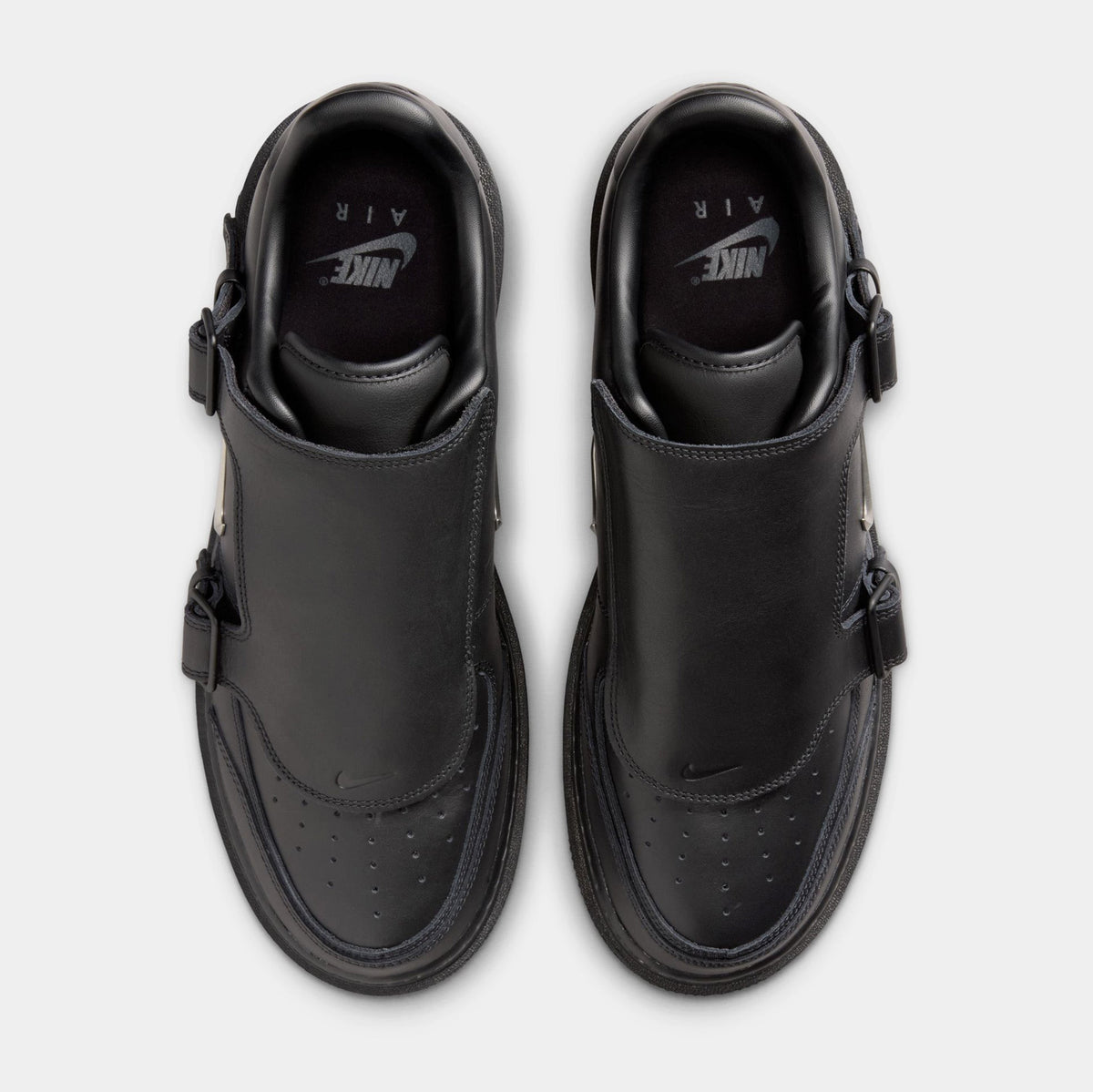 Air Force 1 Luxe Black Mens Lifestyle Shoes (Black/Anthracite/Metallic Silver)