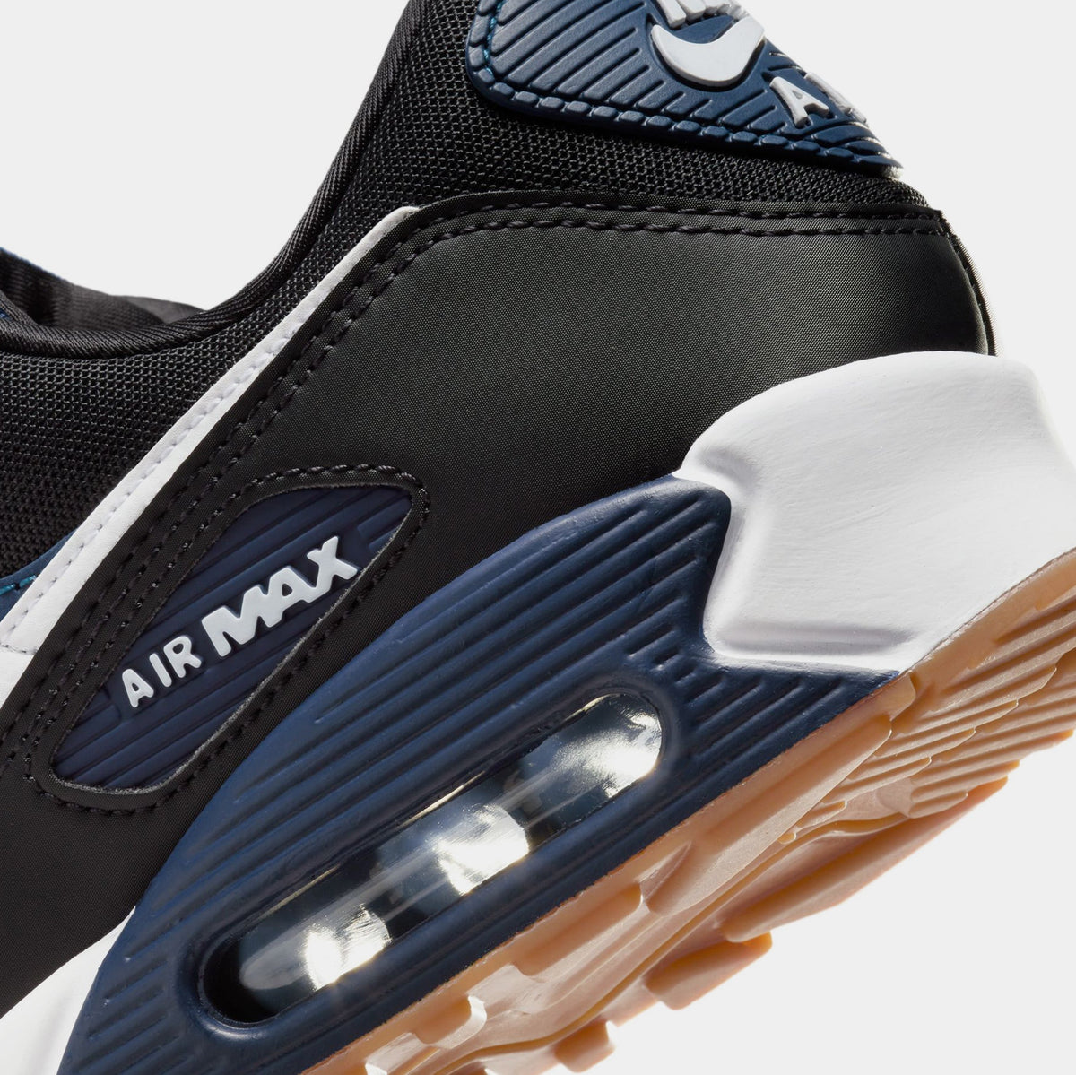 Air Max 90 Mens Running Shoes (Midnight Navy/Gum)
