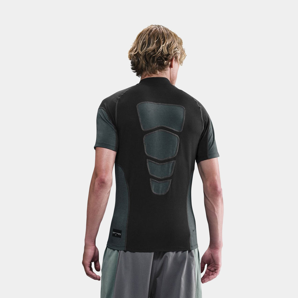 Tech Dri Fit Base Layer Mens Short Sleeve Shirt (Black/Anthracite/Anthracite/Black)