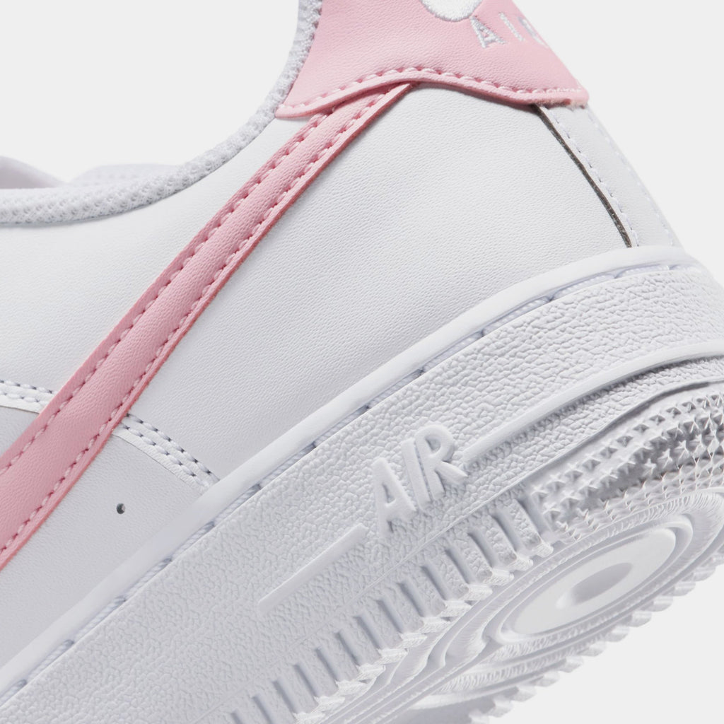 Air Force 1 Low Grade School Lifestyle Shoes (White/Medium Soft Pink/White)