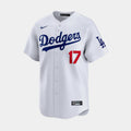Los Angeles Dodgers Shohei Ohtani Home Mens Jersey (White/Blue)