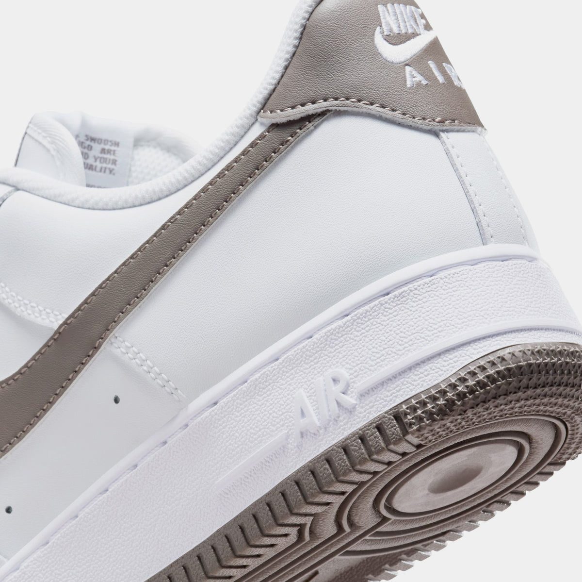 Air Force 1 Mens Lifestyle Shoes (White/Cave Stone)