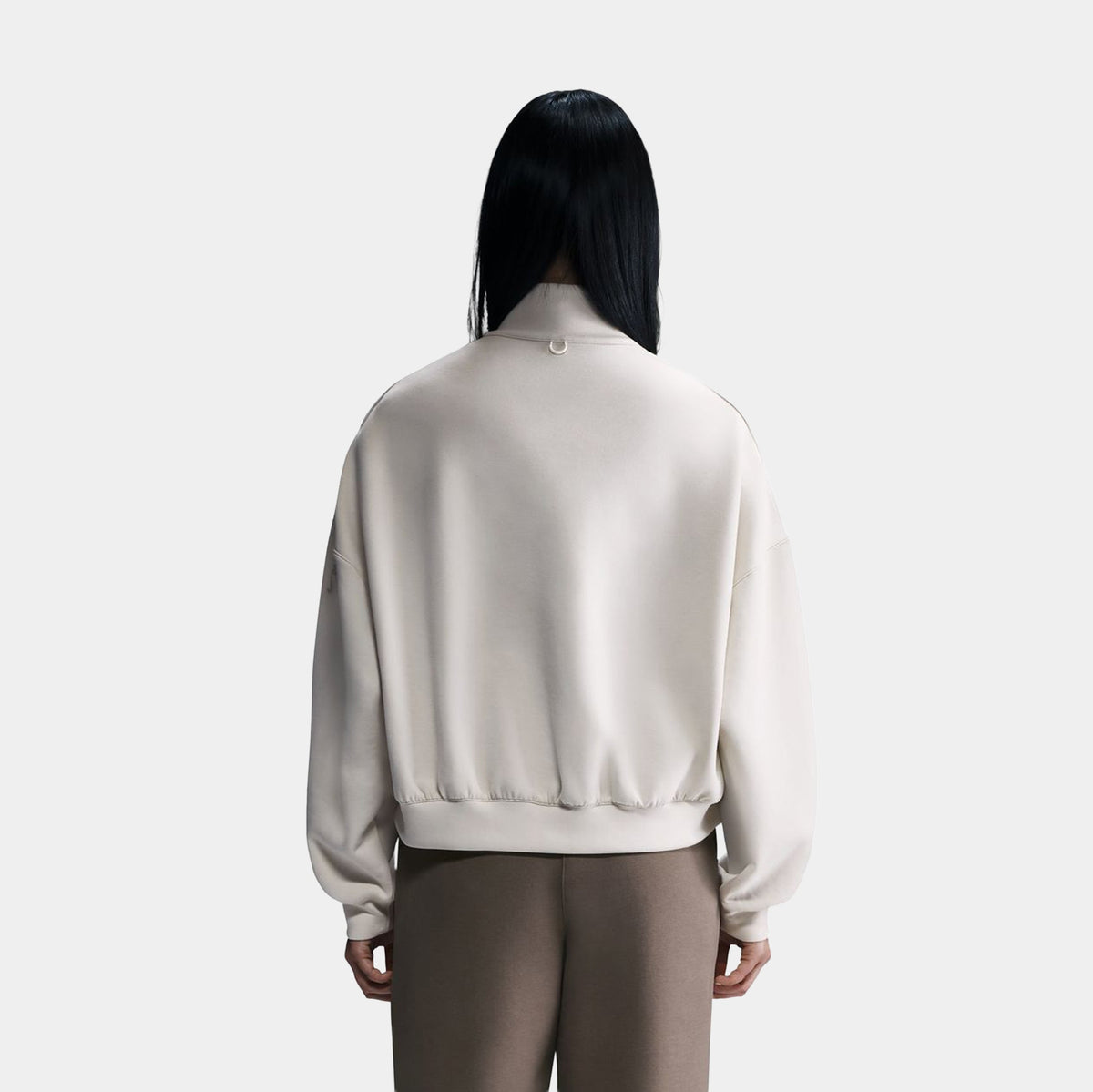 24.7 ImpossiblySoft Dri Fit Oversized Half Zip Womens Jacket (Light Orewood Brown/Light Iron Ore)