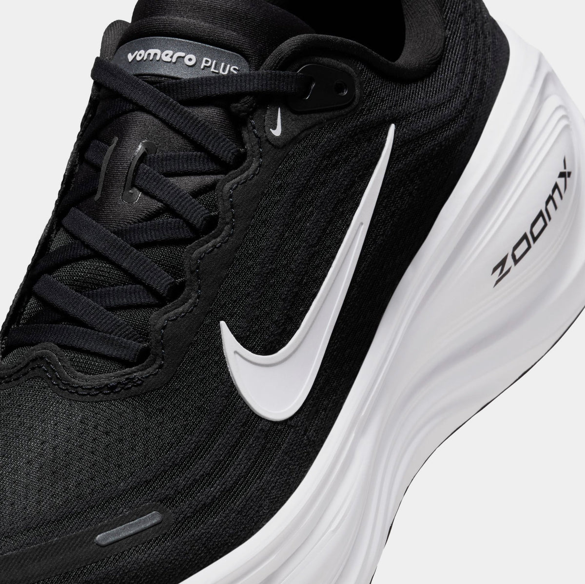Vomero Plus Mens Running Shoes (Black/White/Anthracite/Light Smoke Grey/Metallic Silver)