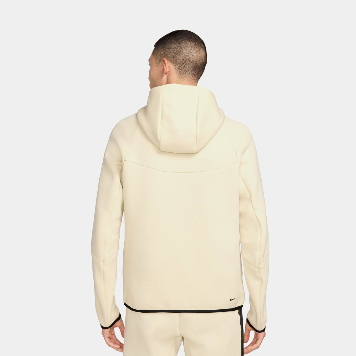 Tech Fleece Windrunner Full Zip Mens Jacket (Light Khaki/Black)
