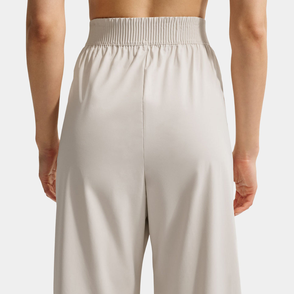 24.7 PerfectStretch Dri Fit High Waisted Loose Wide Leg Womens Pants (Light Orewood Brown/Light Iron Ore)