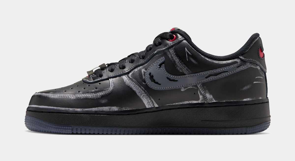 Air Force 1 Low Ghostface Mens Lifestyle Shoes (Black/Stealth/Gym Red/Metallic Silver)