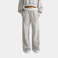 Studio Fleece Medium Weight Mid Rise Wide Leg Womens Sweatpants (Wolf Grey/Heather/Grey Fog/Sail)
