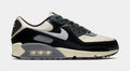 Air Max 90 Coconut Milk And Black Mens Lifestyle Shoes (Sail/Light Smoke Grey/Black/Anthracite)