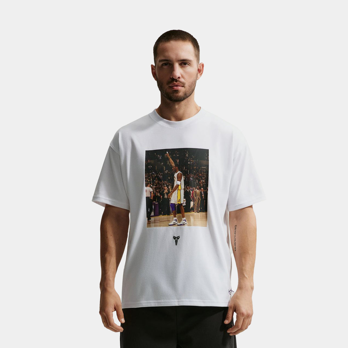 Kobe Dri Fit Mens Short Sleeve Shirt (White)