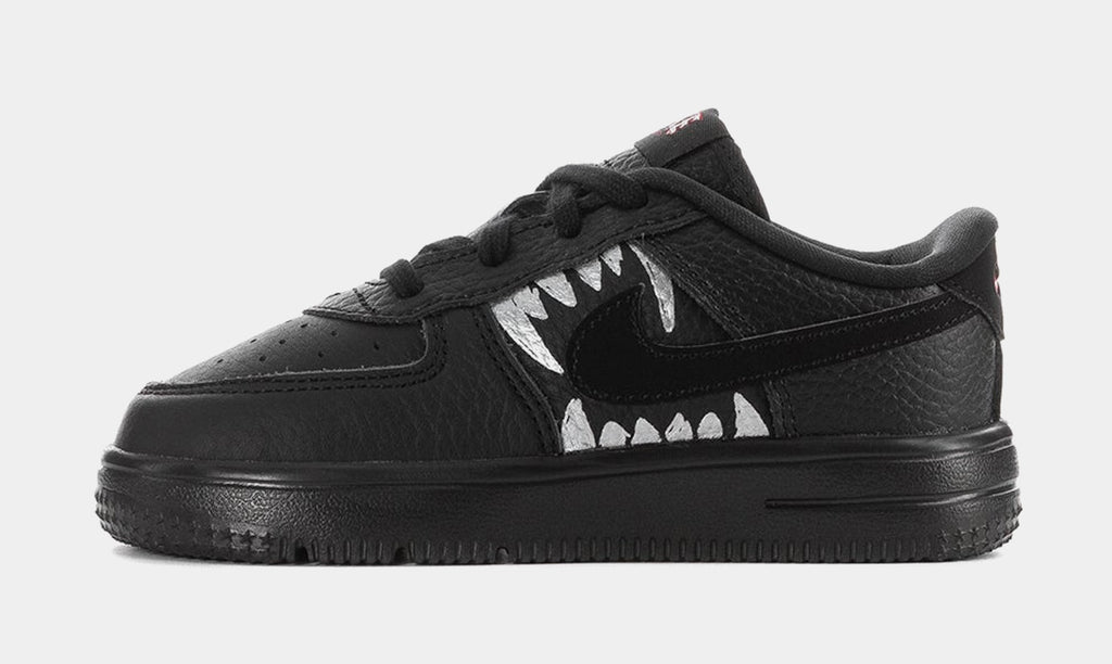 Air Force 1 Low Wolf Infant Toddler Lifestyle Shoes (Black/University Red)
