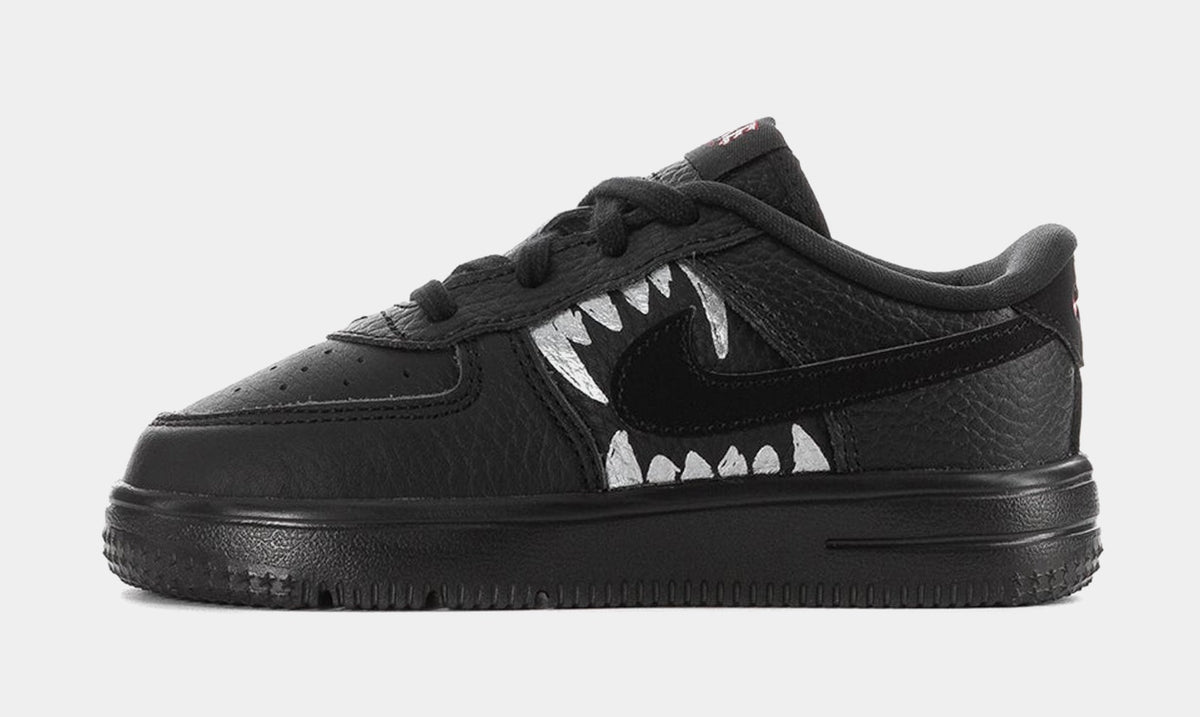 Air Force 1 Low Wolf Infant Toddler Lifestyle Shoes (Black/University Red)