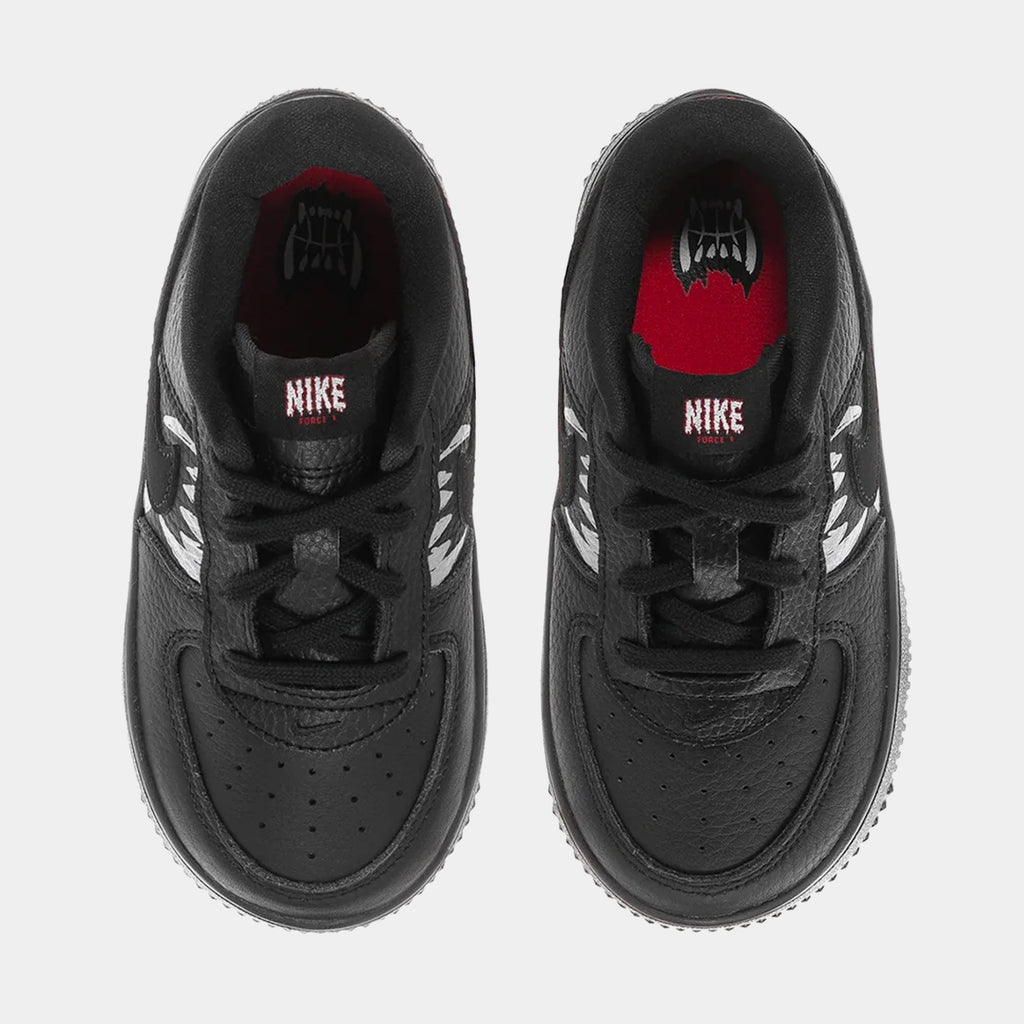 Air Force 1 Low Wolf Infant Toddler Lifestyle Shoes (Black/University Red)