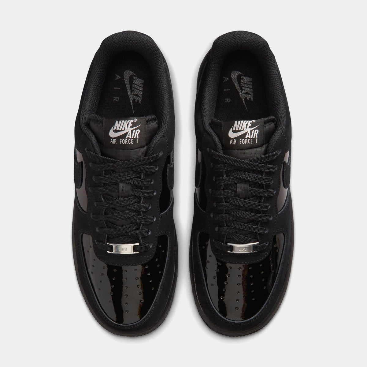 Air Force Street 1 Womens Lifestyle Shoes (Black/Metallic Silver/Anthracite)