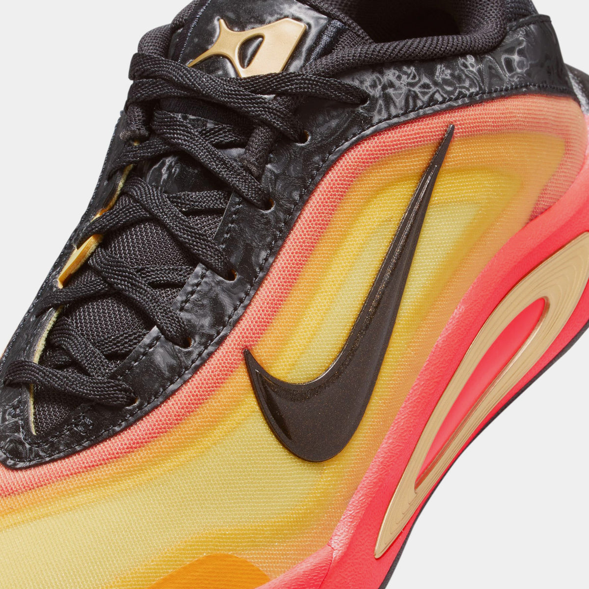 A One ASW Grade School Lifestyle Shoes (Black/Metallic Gold/Bright Crimson)