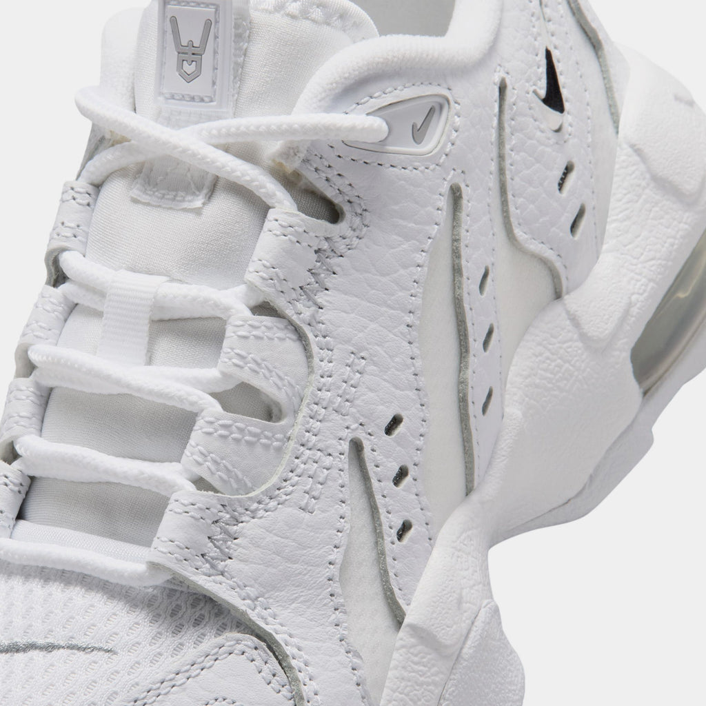 Air DT Max 96 Low Grade School Basketball Shoes (White/Metallic Silver)