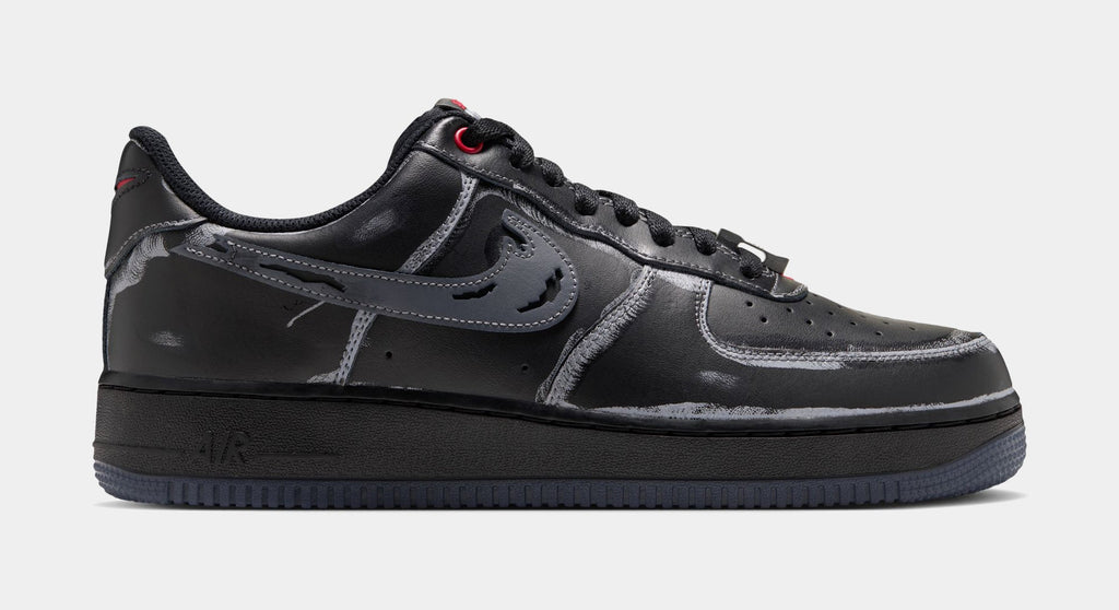 Air Force 1 Low Ghostface Mens Lifestyle Shoes (Black/Stealth/Gym Red/Metallic Silver)