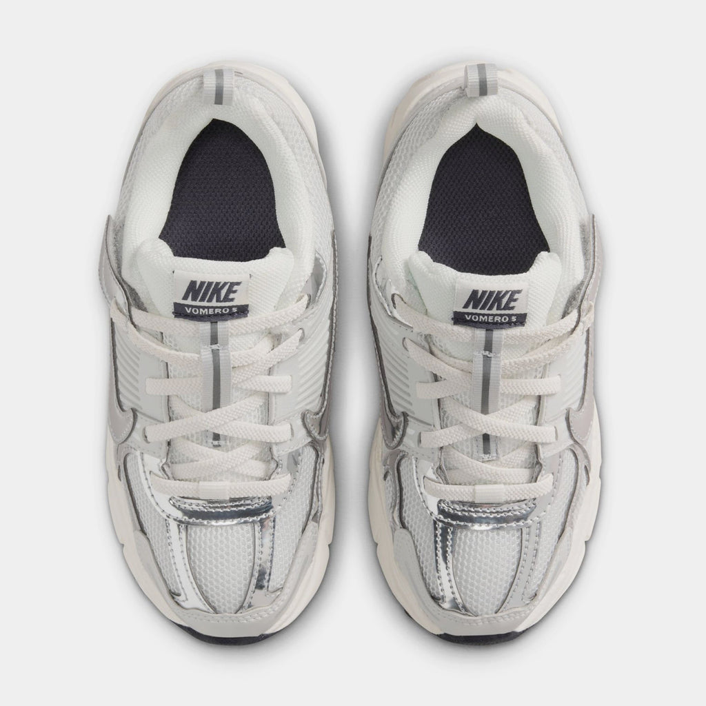 Vomero 5 Preschool Running Shoes (Photon Dust/Gridiron/Sail/Chrome)