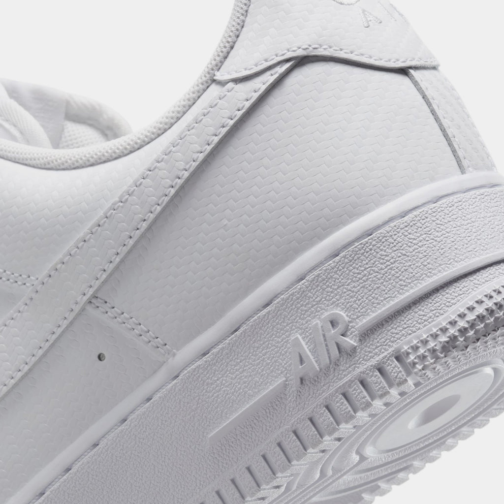 Air Force 1 '07 Texture Mens Lifestyle Shoes (White/White)