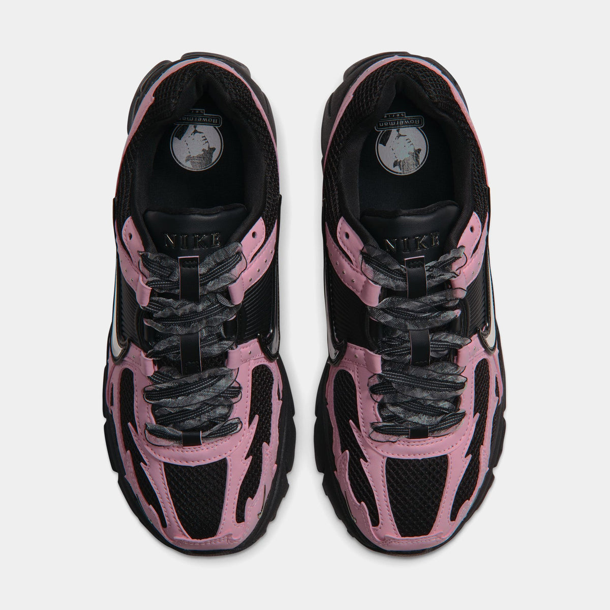 Zoom Vomero 5 Womens Running Shoes (Black/Medium Soft Pink/Metallic Silver)