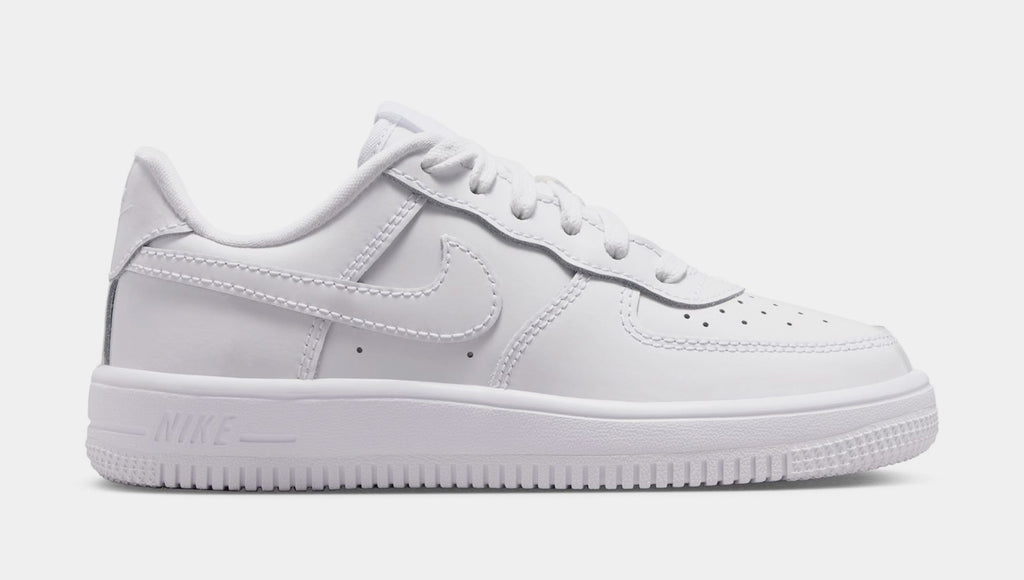 Air Force 1 Low Patent Leather Preschool Lifestyle Shoes (White)