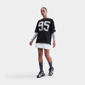 NSW Oversized 95 Womens Short Sleeve Shirt (Black/White)