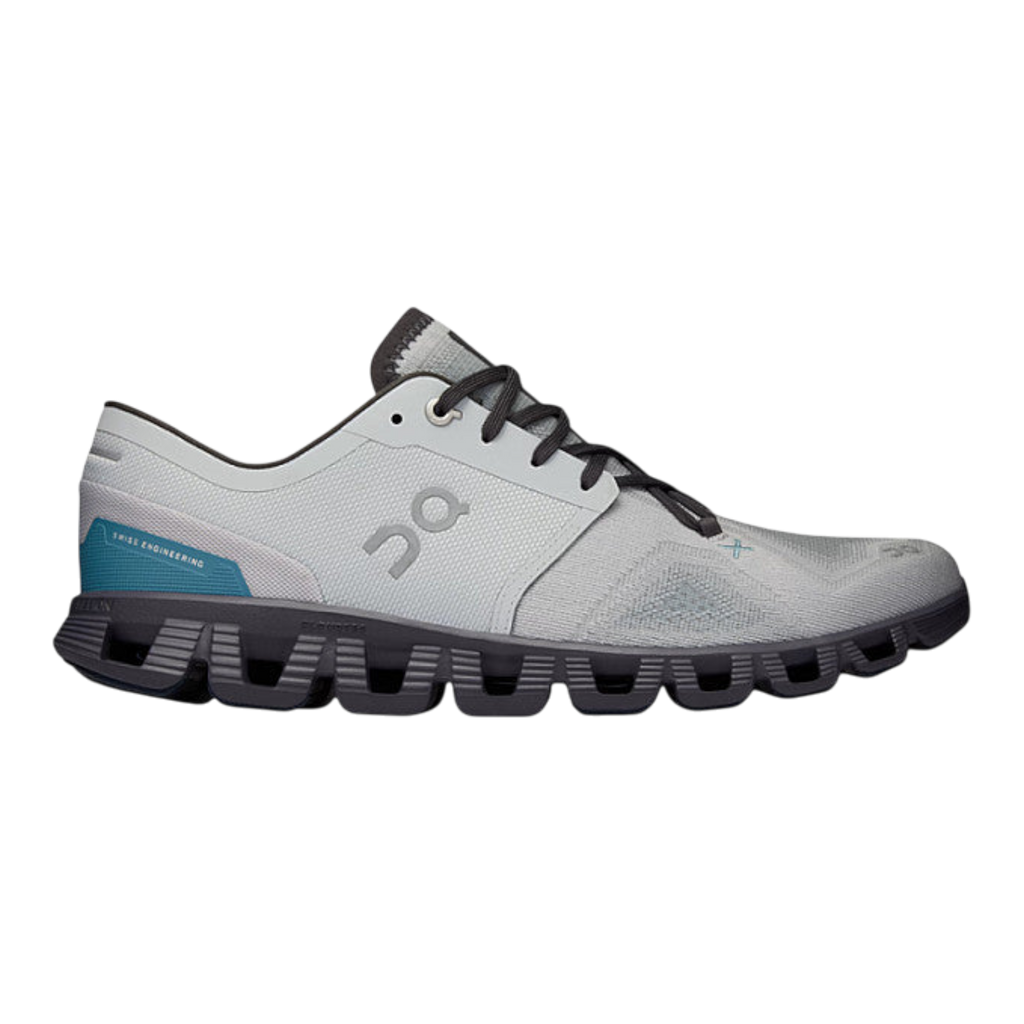 On Cloud X 3 Training Shoes in Glacier/Iron | Men
