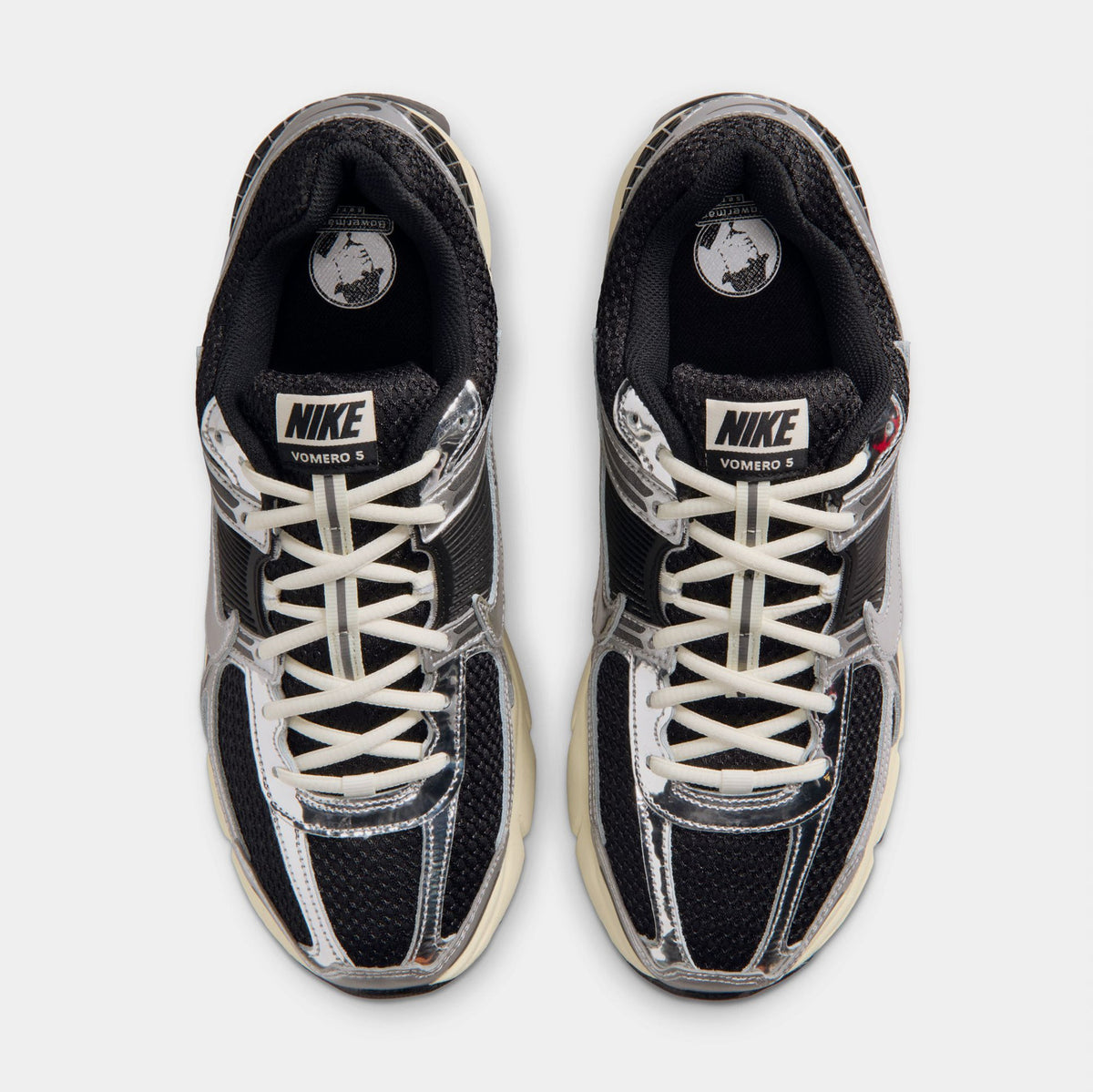Zoom Vomero 5 Mens Running Shoes (Black/Chrome/Metallic Silver)
