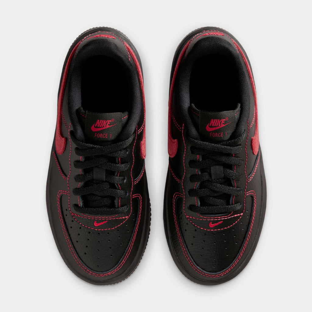 Air Force 1 Low LV8 3 Preschool Lifestyle Shoes (Black/Univetrsity Red/Black/Black)