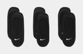 3 pack Lightweight Footie Womens Socks (Black)