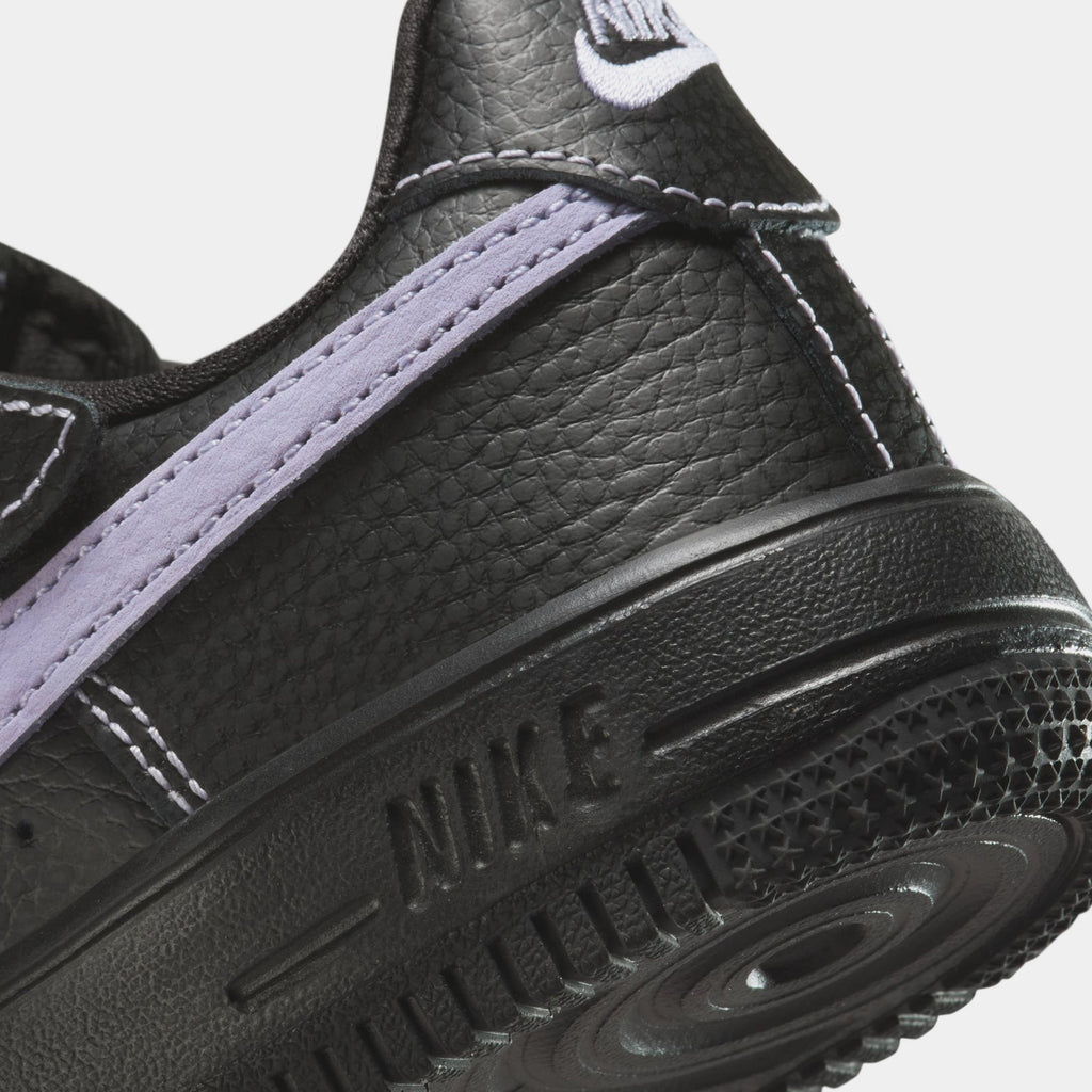 Force 1 Low Easy On Preschool Lifestyle Shoes (Black/Hydrangeas)