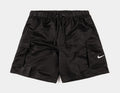Voyage Solid Cargo 7" Volley Mens Shorts (Black/White)