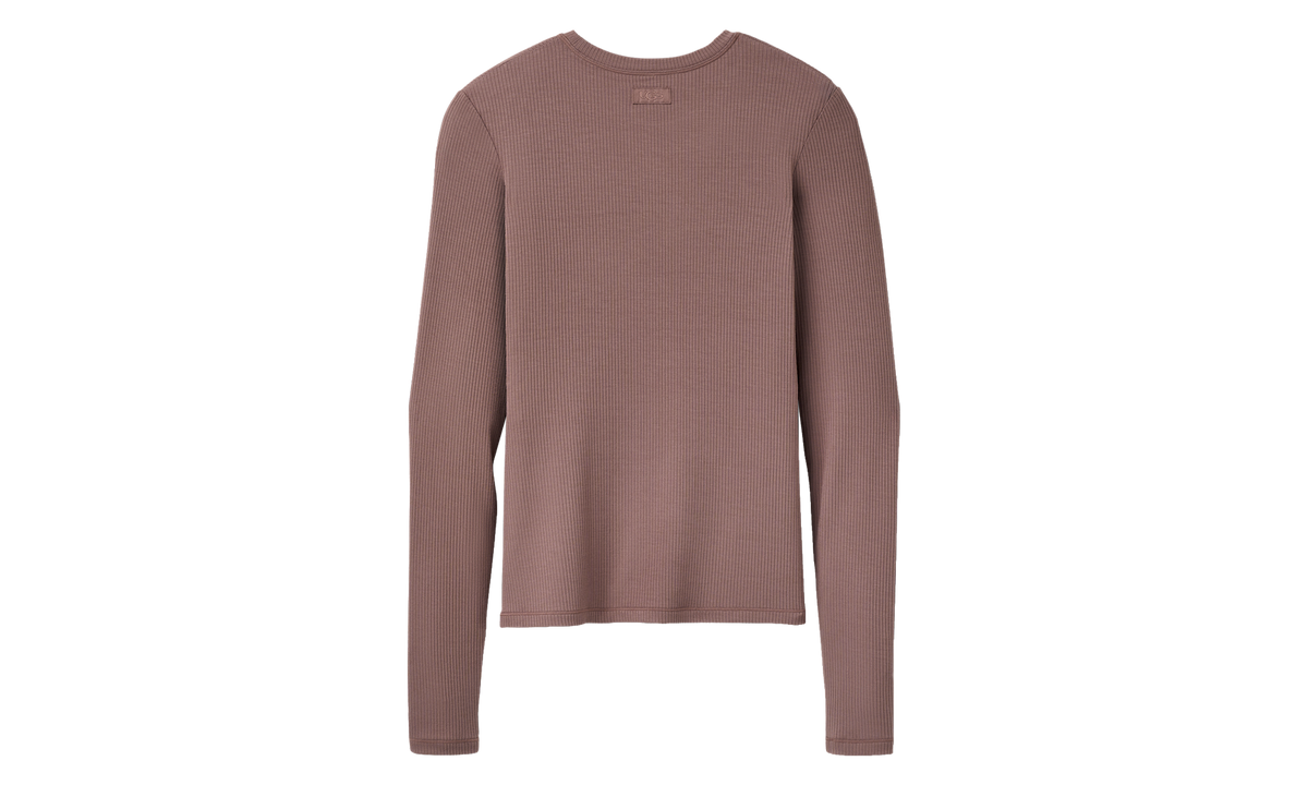 Aidelene Long Sleeve Rib Tee WMNS "Allspice" 1182412 ALS